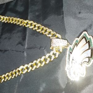 Gold and Silver Butterfly Pendant Necklace